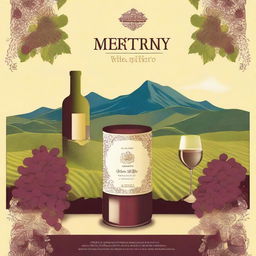 Create a vibrant and eye-catching 43 x 63 poster for the Monterrey wine fair in a Baroque style