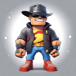 Create an image of a Brawl Stars character named Jason