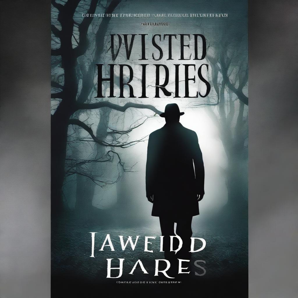 A captivating thriller book cover featuring the title 'Twisted Dares'