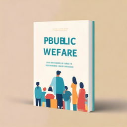 A book cover design for a book titled 'Public Welfare'