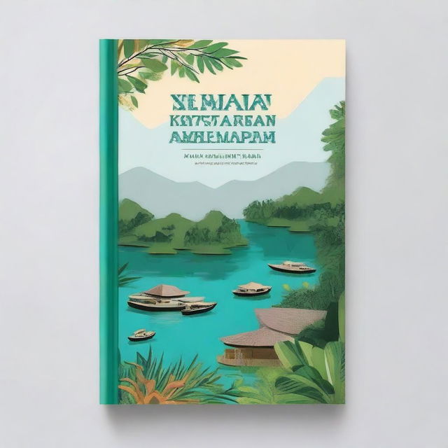 A book cover design for a book titled 'Statistik Kesejahteraan Rakyat Raja Ampat'