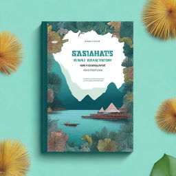 A book cover design for a book titled 'Statistik Kesejahteraan Rakyat Raja Ampat'