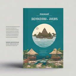 A book cover design for a book titled 'Statistik Kesejahteraan Rakyat Raja Ampat'