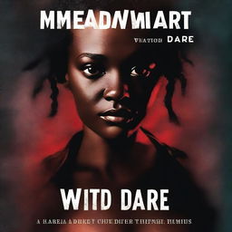 Create a thriller novel cover with the title 'Twisted Dare'