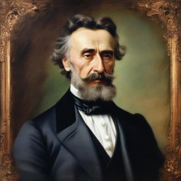 A detailed portrait of Alexander Sergeyevich Griboyedov, a famous Russian diplomat, playwright, and composer, set in the early 19th century