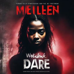 Create a thriller novel cover with the title 'Twisted Dare'