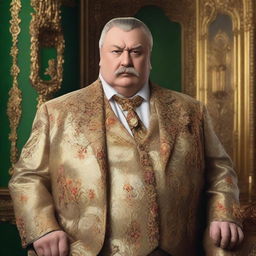Create an image of Pavel Afanasievich Famusov, a character from Russian literature
