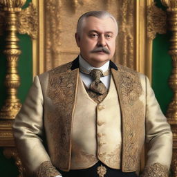 Create an image of Pavel Afanasievich Famusov, a character from Russian literature