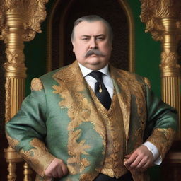 Create an image of Pavel Afanasievich Famusov, a character from Russian literature