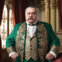 Create an image of Pavel Afanasievich Famusov, a character from Russian literature