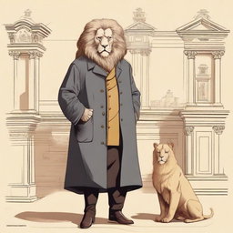 Create an illustration depicting a character from the early 19th century, reflecting the themes of dishonesty and hypocrisy