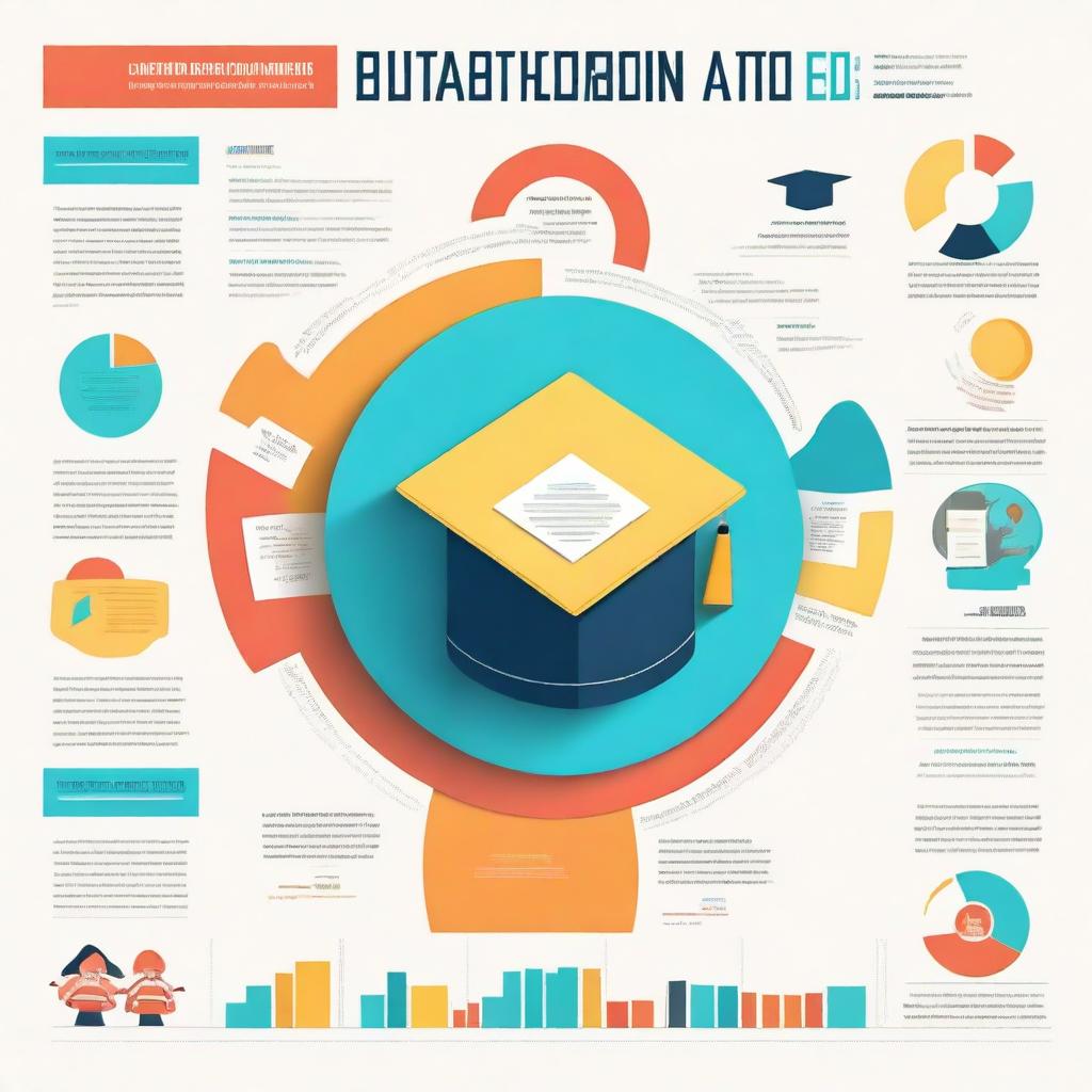 Create an infographic that visually represents various aspects of education