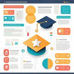 Create an infographic that visually represents various aspects of education