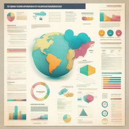 Design an infographic that illustrates various statistics and facts about global population