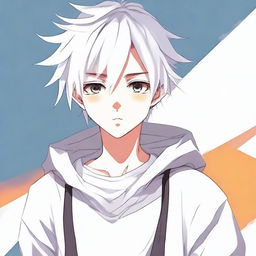 Create an image of a 17-year-old anime boy