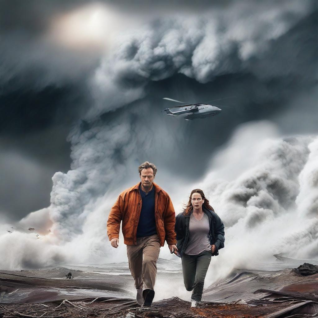 Action movie poster for a movie titled 'Force Majeure'