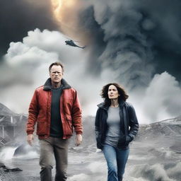 Action movie poster for a movie titled 'Force Majeure'