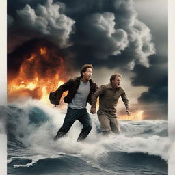 Action movie poster for a movie titled 'Force Majeure'