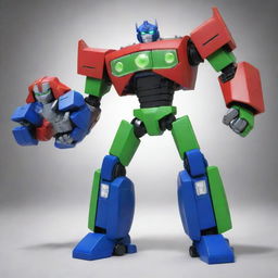 An innovative fusion of Ben 10 and Optimus Prime, highlighting prominent features from both characters