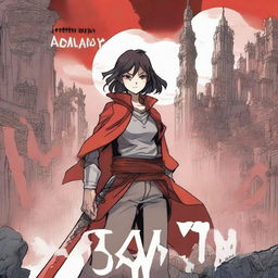 A fantasy graphic novel cover in anime style art