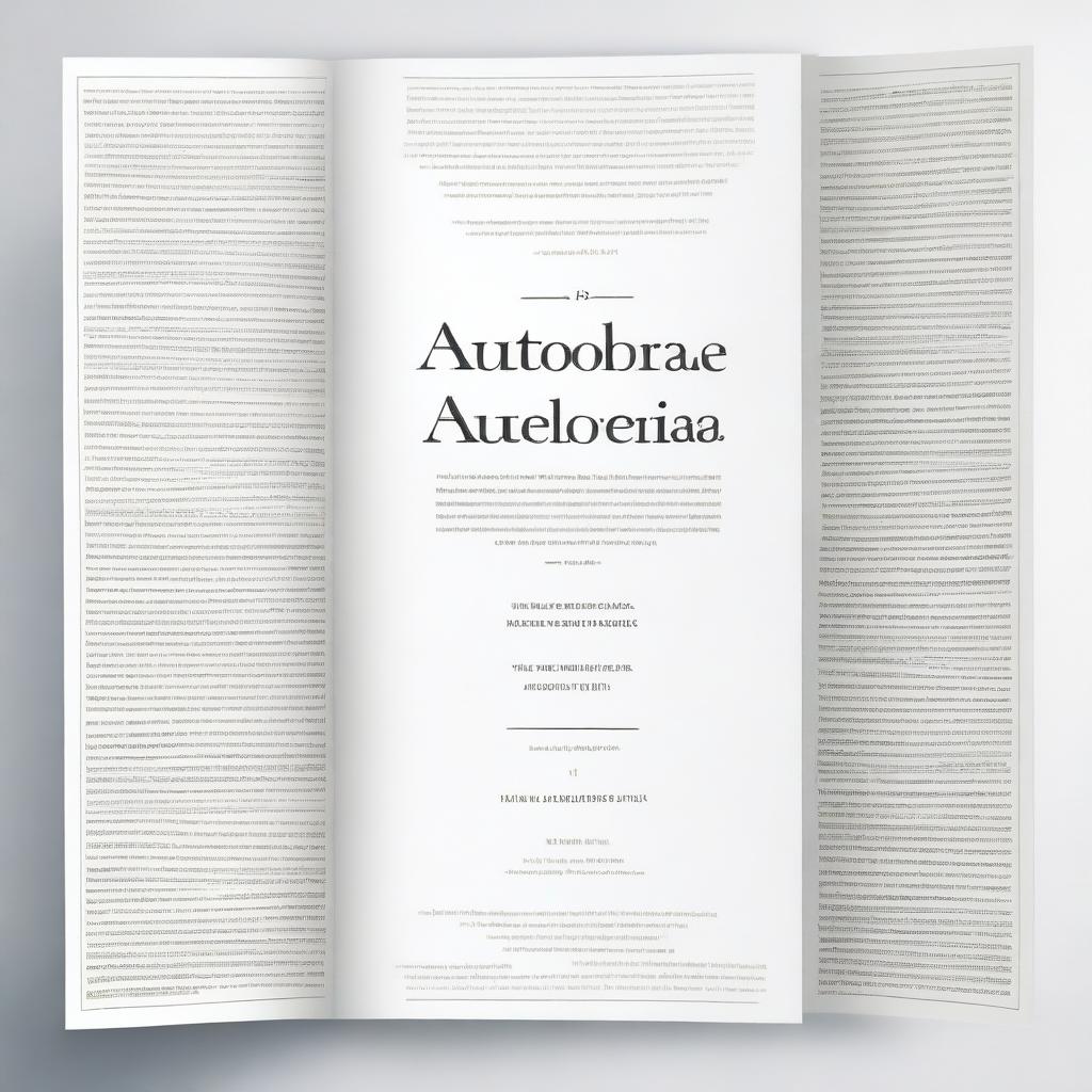 A rectangular design with the word 'Autobiografías' written in elegant white lettering