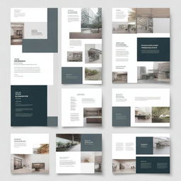 Create a cover design for an annex section that includes squares for images