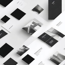 Create a black and white cover design for an annex section that includes squares for images