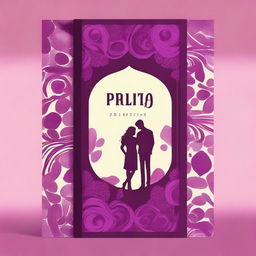 Generate a book cover titled 'Poesía Brigilios' using wine red and purple colors