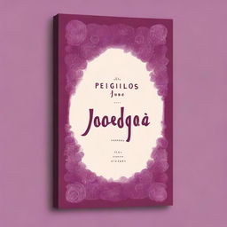 Generate a book cover titled 'Poesía Brigilios' using wine red and purple colors