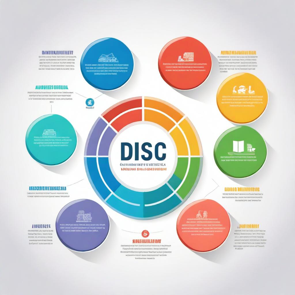 A detailed infographic showcasing the DISC model in neuroscience