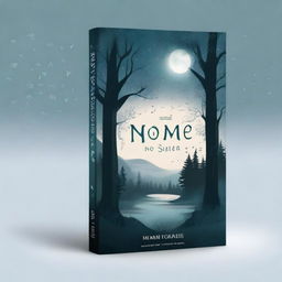 Create a book cover with the title 'Nome' at the top and an author's name at the bottom