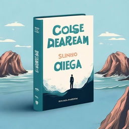 Create a book cover with the title 'A Coragem de Dizer Chega' at the top and an author's name at the bottom