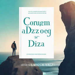 Create a book cover with the title 'A Coragem de Dizer Chega' at the top and an author's name at the bottom