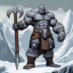 A Goliath from Dungeons & Dragons 5th edition