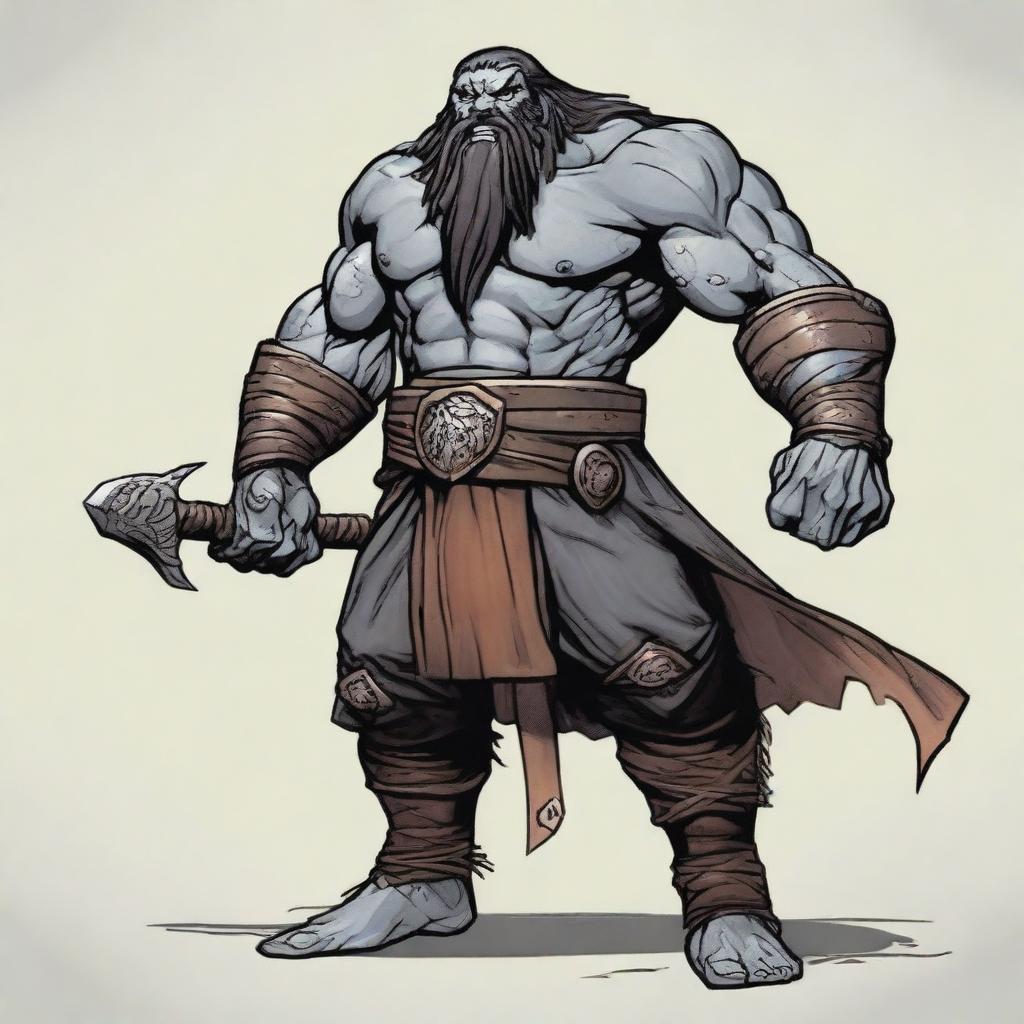 A Goliath from Dungeons & Dragons 5th edition