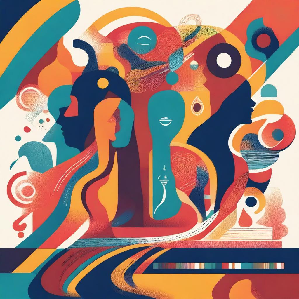 A vibrant and colorful illustration representing the diverse paths of a soul in transition