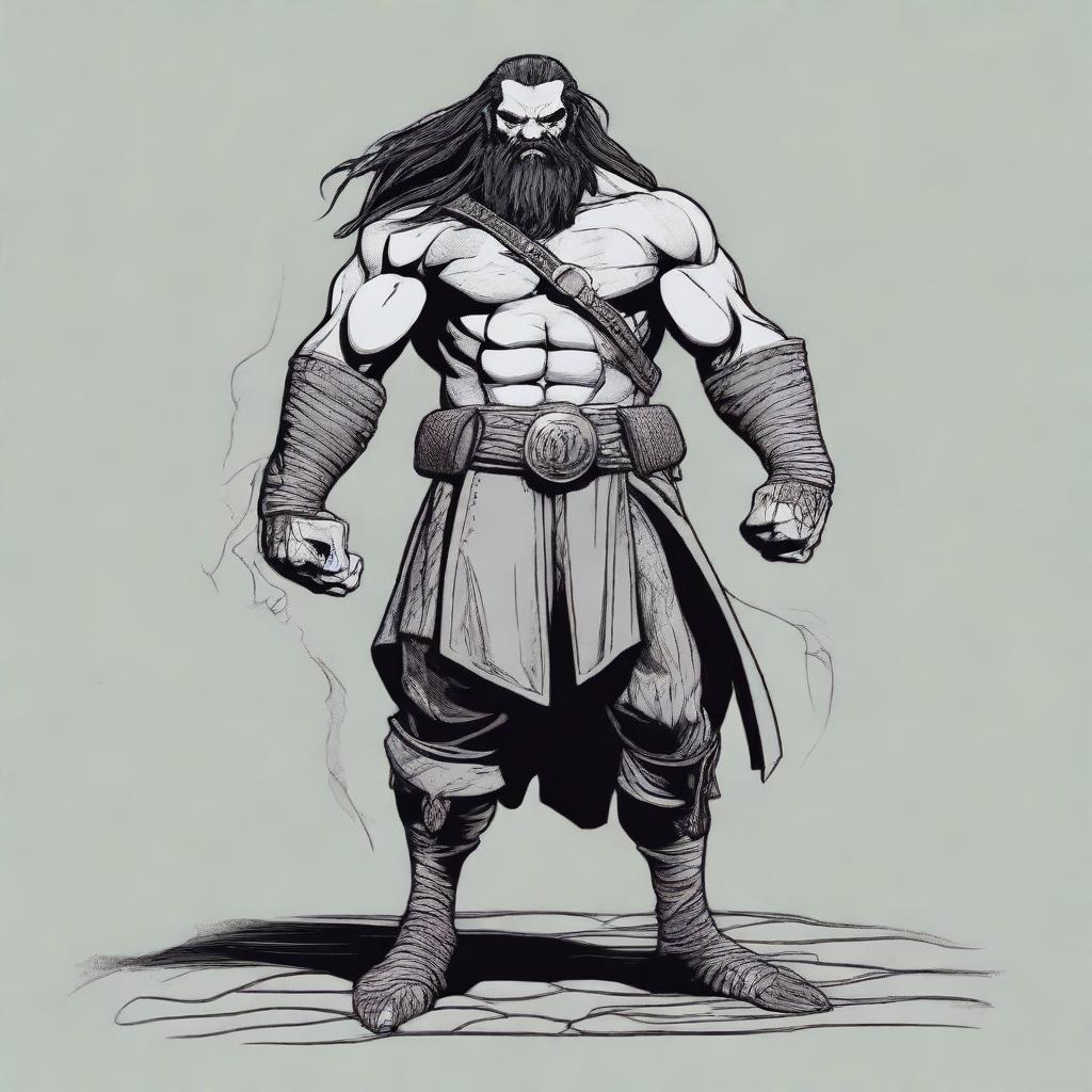 A Goliath from Dungeons & Dragons 5th edition