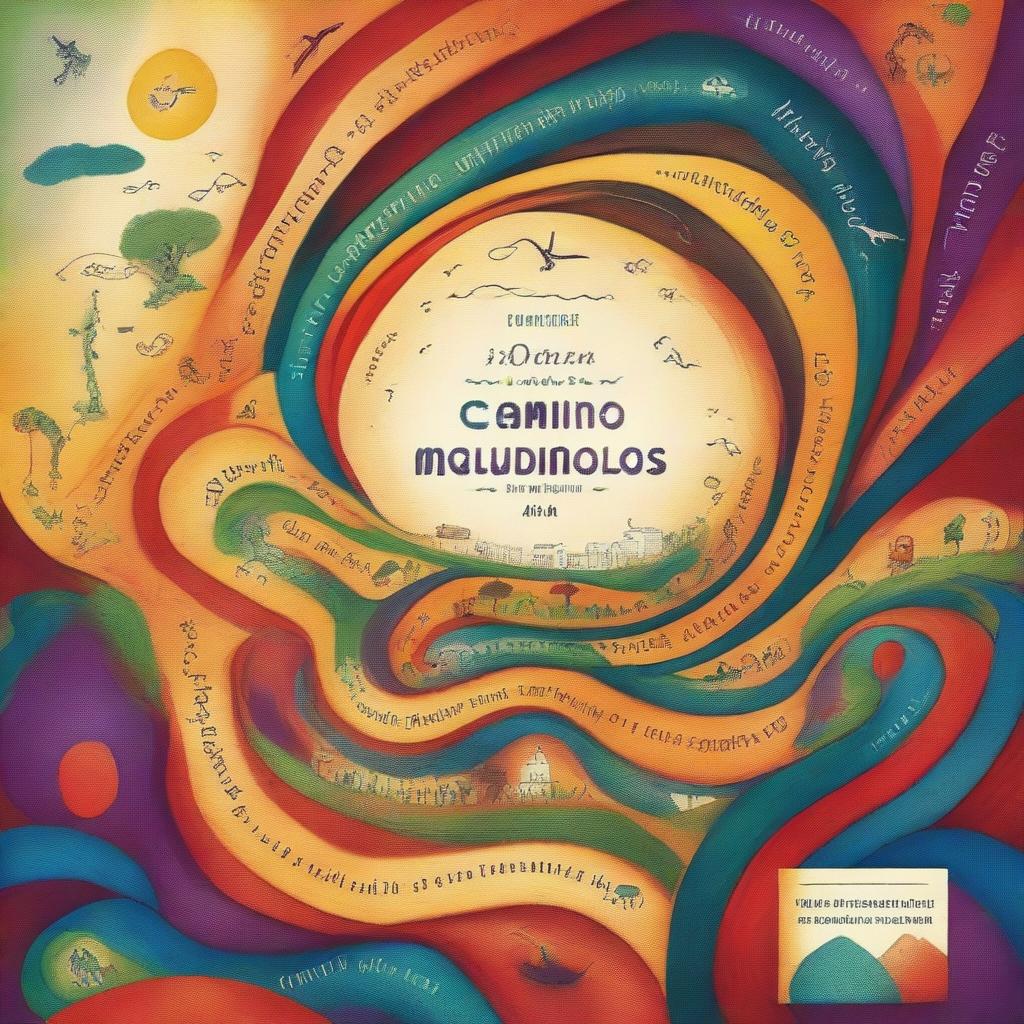 Create a book cover for 'Caminhos das diversidades de uma Alma em Transição'