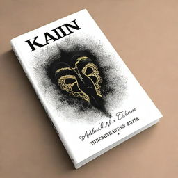 Crie uma capa de livro apresentando um garoto chamado Kain