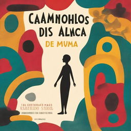 A book cover for 'Caminhos das diversidades de uma Alma em Transição' that reflects the title and concept behind the poems