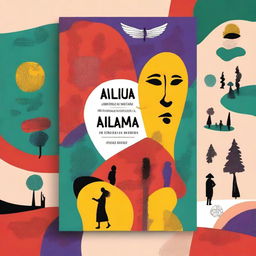 A book cover for 'Caminhos das diversidades de uma Alma em Transição' that reflects the title and concept behind the poems