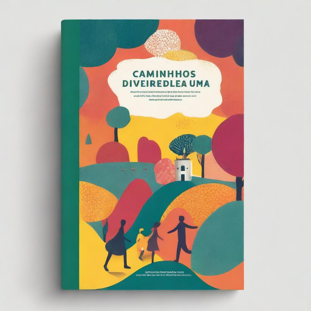 A book cover for 'Caminhos das diversidades de uma Alma em Transição' that reflects the title and concept behind the poems