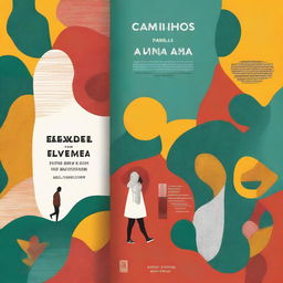 A book cover for 'Caminhos das diversidades de uma Alma em Transição' that reflects the title and concept behind the poems