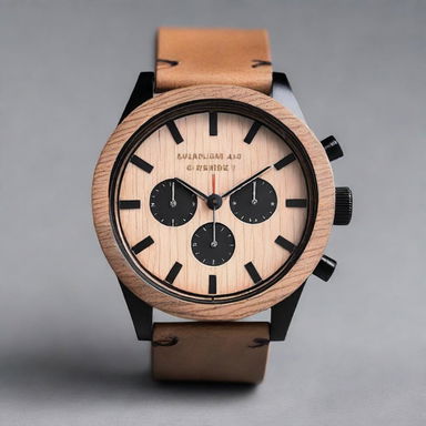 Design a chronograph watch with a diameter of 40mm to 44mm
