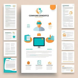 Create a beautiful cover page for a consumer rights and awareness document