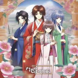 Design a cover for the anime 'Fushigi Yuugi'