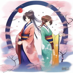 Create an image inspired by 'Fushigi Yuugi'