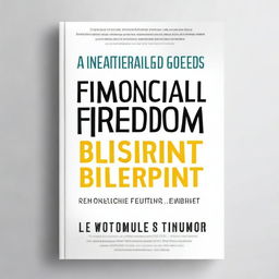 Create a paperback book cover for 'Financial Freedom Blueprint: A Comprehensive Guide to Personal Finance and Wealth Building' by [Author's Name]