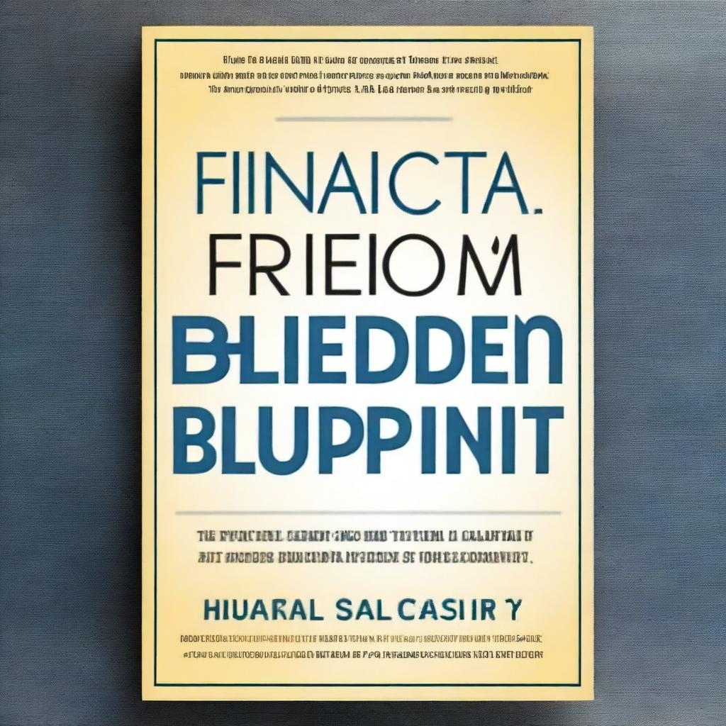 Create a paperback book cover for 'Financial Freedom Blueprint: A Comprehensive Guide to Personal Finance and Wealth Building' by [Author's Name]