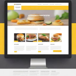 A modern and clean design for an online website homepage, featuring a user-friendly interface with clear navigation, high-quality images, and a professional layout